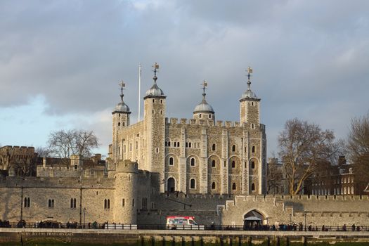 View of Tower of London, England
