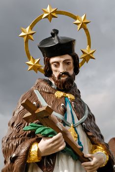 Portrait of Jesus statue at Bad Ischl - Austria