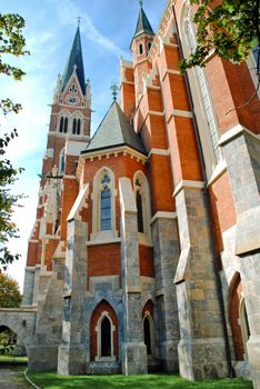 Vertical view of Back from Herz Jesu Kirche - Graz