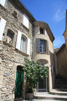 Small street in an old village in the Provence