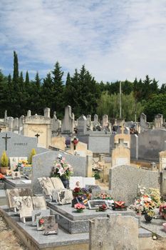 Old cemetery in the Provence, France