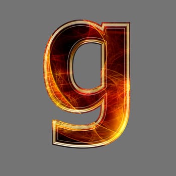 3d abstract and futuristic letter - G