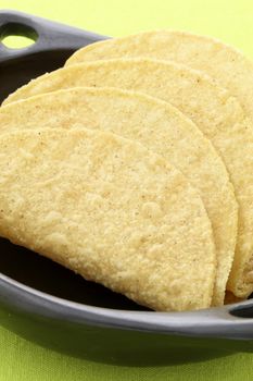 fresh and crunchy delicious mexican taco shells