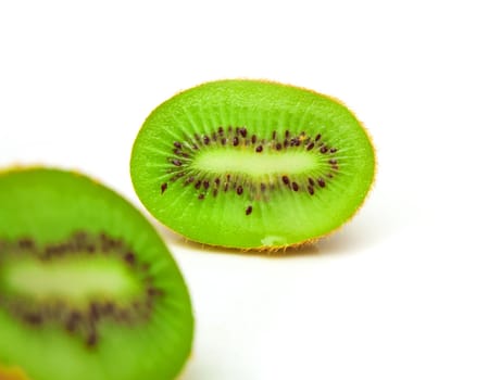  kiwi on a white background