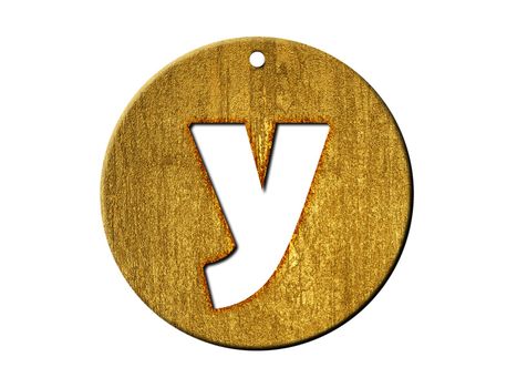 One letter of golden alphabet