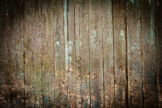 old, grunge wood panels used as background 