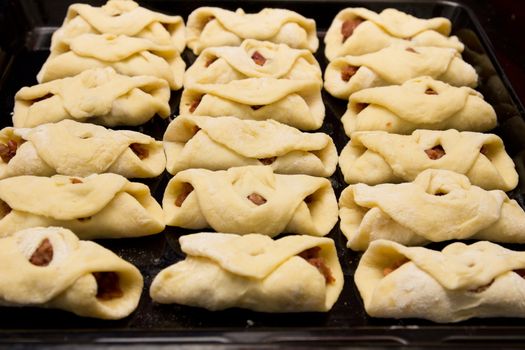 Baking Croissant with Jam 