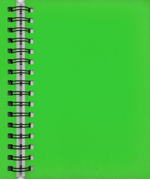 green Blank Note Book as  background