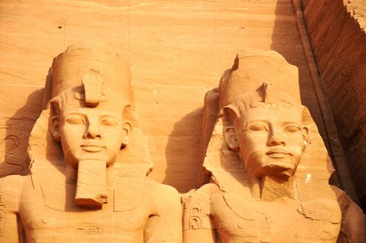 Ramses II statues at Abu Simbel in Egypt