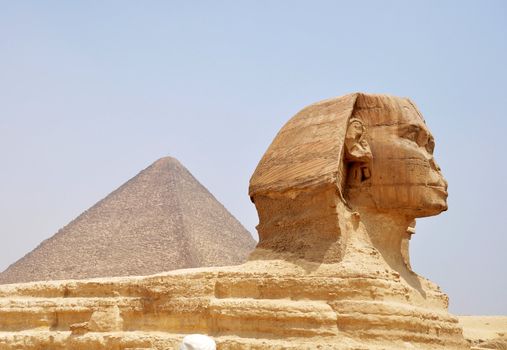 Famous site of Sphinx in Cairo,Egypt