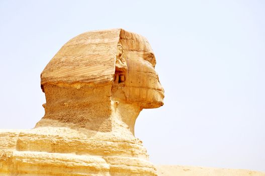 Famous site of Sphinx in Cairo,Egypt