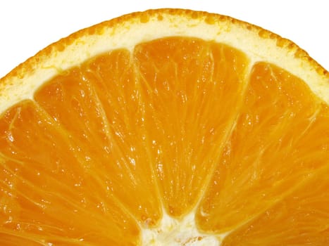 close up of orange slice