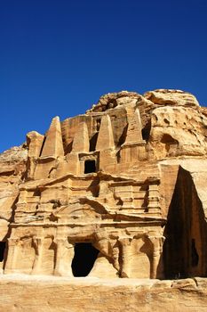 Site of Petra treasury in Jordan