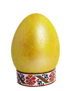 golden painted Easter egg