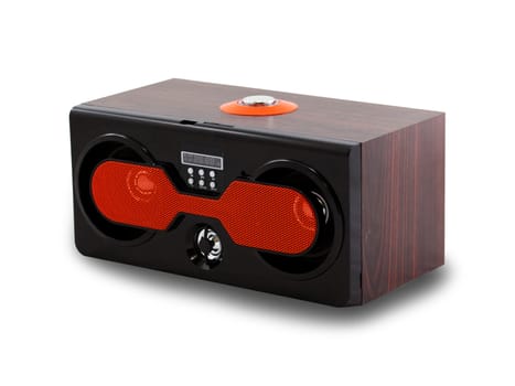 audio speaker on the white background
