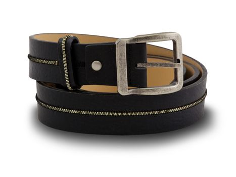 black belt isolated ob the white background