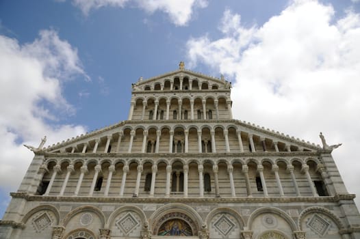 Cathedral in campo dei miracoli in Pisa (Italy)