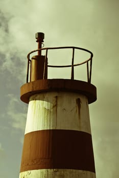 Macro from a lighthouse in vintage colours