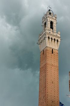 The famous "Torre del Mangia" in Siena (Tuscany)