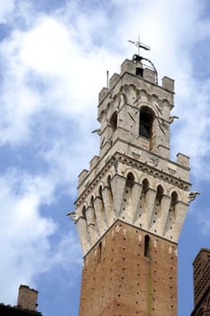 The famous "Torre del Mangia" in Siena (Tuscany)
