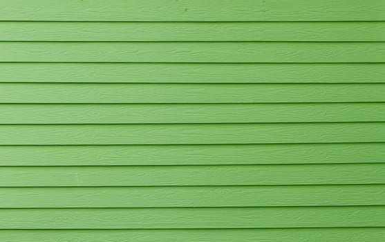 An green painted wall of the house