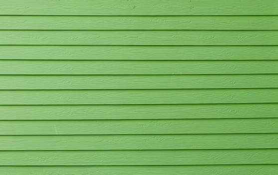 An green painted wall of the house