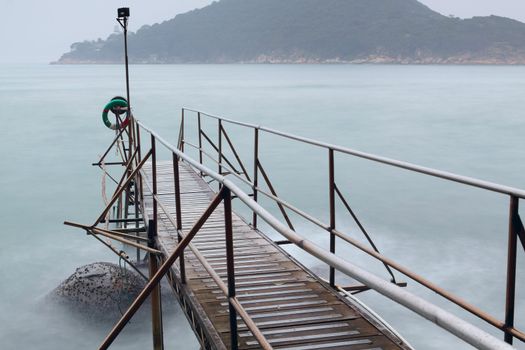Bathing pavilion is a structure for bathing and swimming at a sea shore. The structure extended from shore into the sea with a large platform. Now, it is a history buildings in hong kong. 