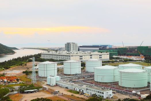gas tank at day