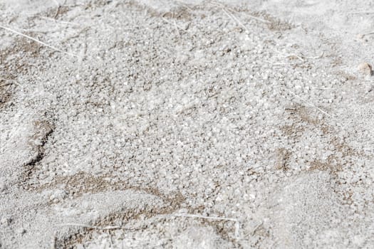 Salt crystals close-up commercial production
