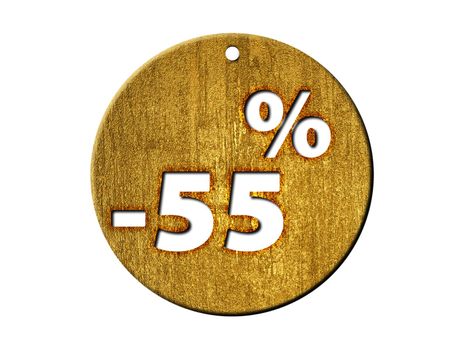 Percentage, 55%