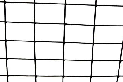 black grid on white background