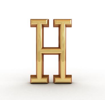 One letter of golden alphabet 