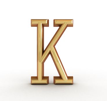 One letter of golden alphabet 