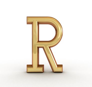 One letter of golden alphabet 
