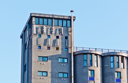 Industrial building with gsm antennas