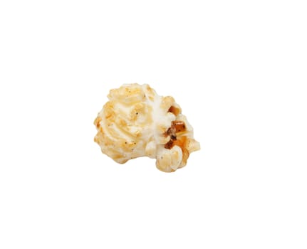 delicious fresh popcorn on white