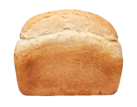 Loaf of bread isolated on white background 