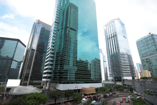 downtown city