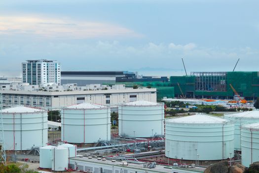 gas tank at day