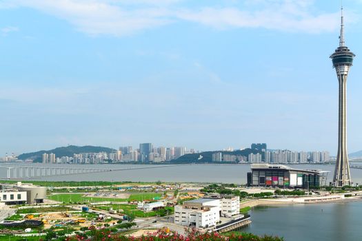 Macau Tower Convention and Sai Van bridge 