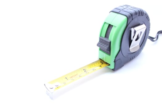 Green and Black tape measure