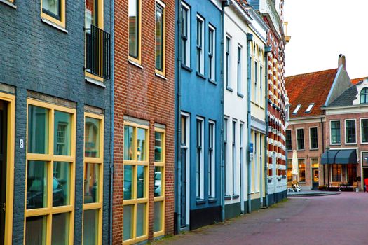 The historic architecture in a small village in Holland, Netherlands