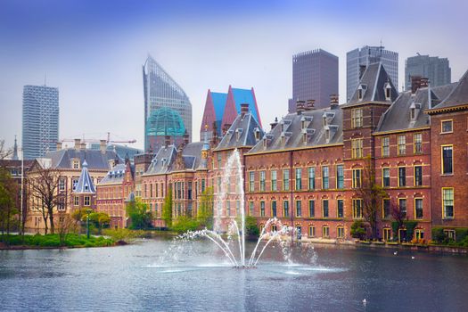 Binnenhof Palace - Dutch Parlament in the Hague (Den Haag). Netherlands (Holland)