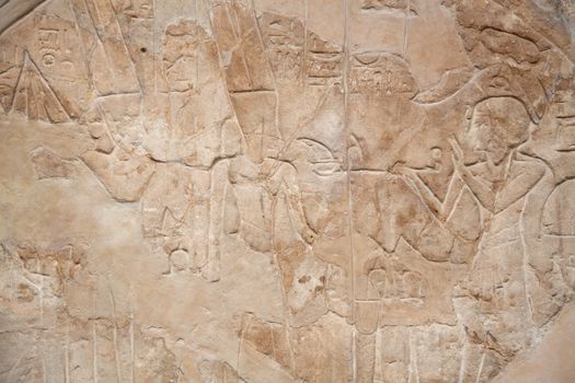 Vintage Egyptian Style Traditional Stone Brick Wall