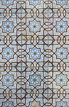 Detail of Portuguese glazed tiles.