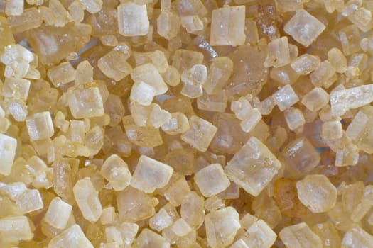 A macro picture of brown sugar, very close