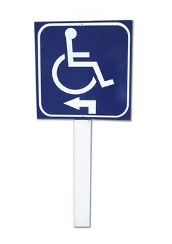 handicap sign isolated