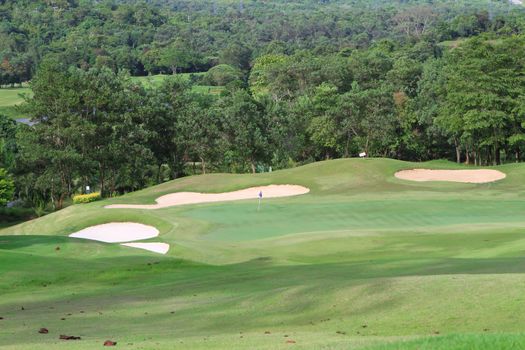 Landscape of golf field