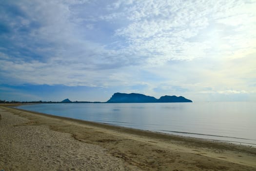 The front of the beach