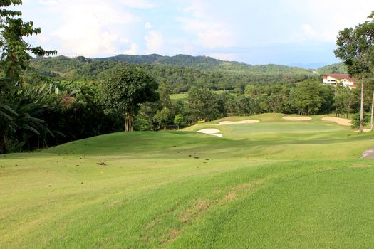 Landscape of golf field